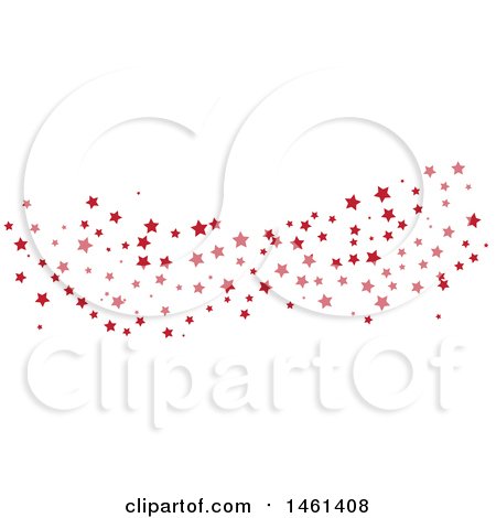 Clipart of a Star Pattern Wave - Royalty Free Vector Illustration by Cherie Reve