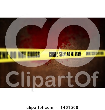 Clipart of a Crime Scene Tape Background - Royalty Free Illustration by KJ Pargeter