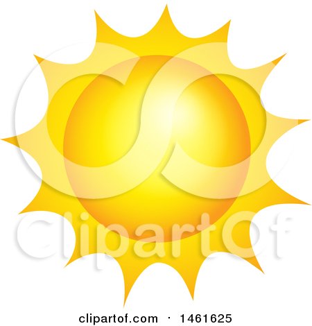 Clipart of a Summer Time Sun - Royalty Free Vector Illustration by visekart
