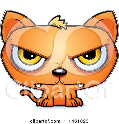 Cute angry cat - Cartoon Animals - Posters and Art Prints