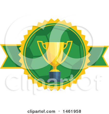 Clipart of a Soccer Championship Design - Royalty Free Vector Illustration by Vector Tradition SM