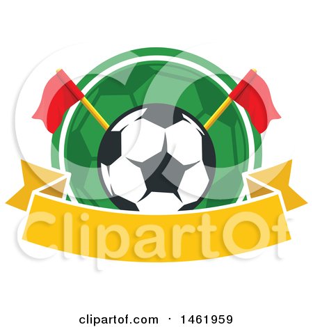 Clipart of a Soccer Ball Design - Royalty Free Vector Illustration by Vector Tradition SM