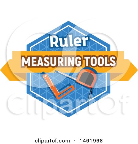 Clipart of a Measuring Tool Design - Royalty Free Vector Illustration by Vector Tradition SM