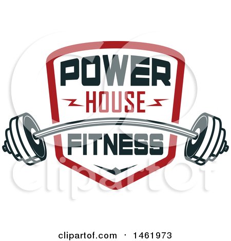Clipart of a Bodybuilding Fitness Design - Royalty Free Vector Illustration by Vector Tradition SM