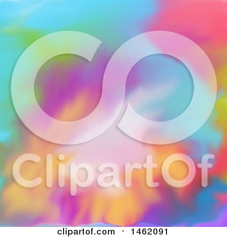 Clipart of a Colorful Watercolor Background - Royalty Free Vector Illustration by KJ Pargeter