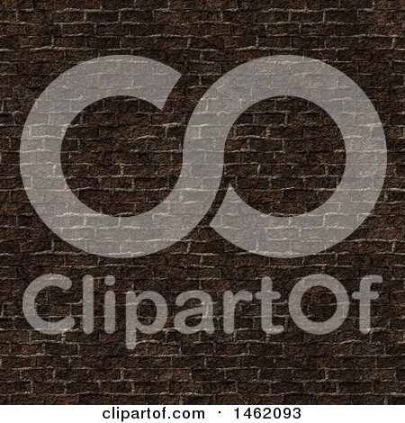 Clipart of a 3d Brick Wall Background Texture - Royalty Free Illustration by KJ Pargeter