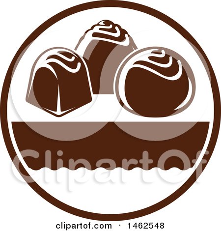 Clipart of a Chocolate Design - Royalty Free Vector Illustration by Vector Tradition SM