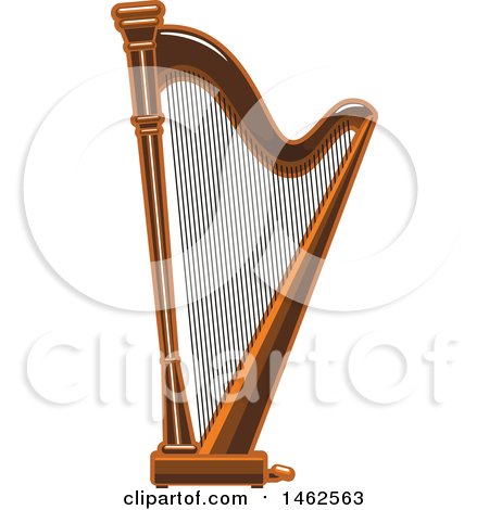 Clipart of a Harp - Royalty Free Vector Illustration by Vector Tradition SM