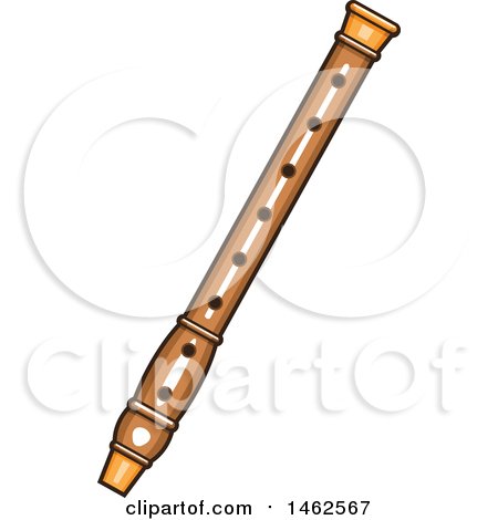 Clipart of a Recorder Instrument - Royalty Free Vector Illustration by Vector Tradition SM