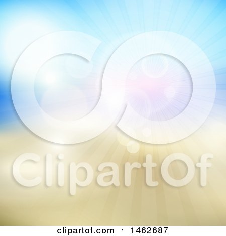 Clipart of a Sunny Background - Royalty Free Vector Illustration by KJ Pargeter