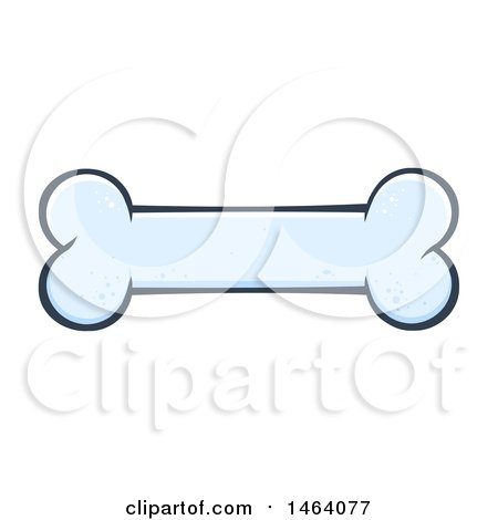 Clipart of a Dog Bone - Royalty Free Vector Illustration by Hit Toon
