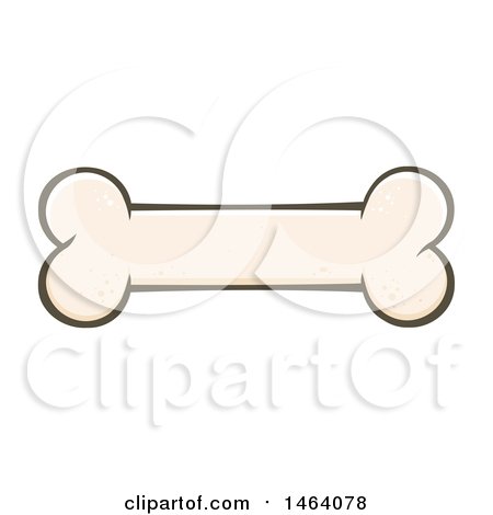 Clipart of a Dog Bone - Royalty Free Vector Illustration by Hit Toon
