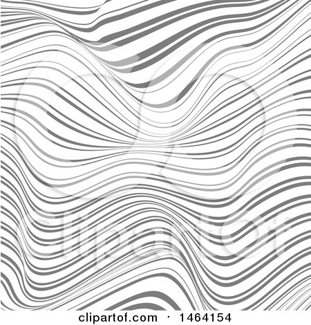 Clipart of a Warped Wave Background - Royalty Free Vector Illustration by KJ Pargeter
