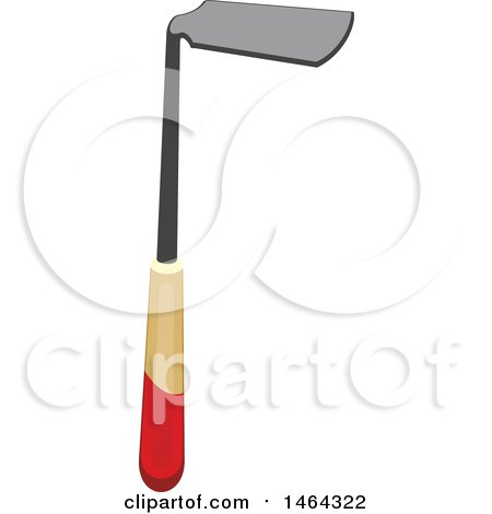 Clipart of a Hoe Garden Tool - Royalty Free Vector Illustration by Vector Tradition SM