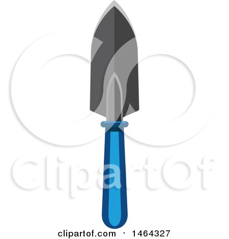 Clipart of a Hand Spade Garden Tool - Royalty Free Vector Illustration by Vector Tradition SM