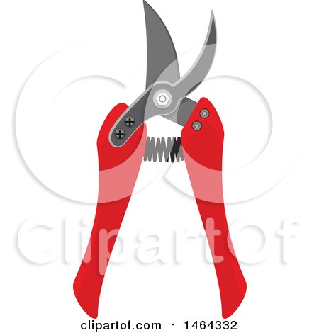 Clipart of a Pruners Garden Tool - Royalty Free Vector Illustration by Vector Tradition SM