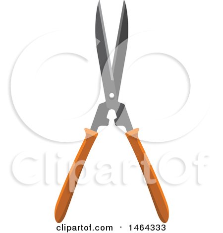 Clipart of a Shears Garden Tool - Royalty Free Vector Illustration by Vector Tradition SM
