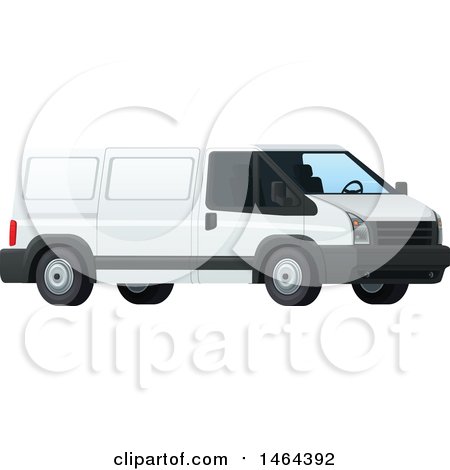 Clipart of a Delivery Van - Royalty Free Vector Illustration by Vector Tradition SM