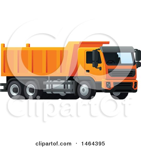 Clipart of a Dump Truck - Royalty Free Vector Illustration by Vector Tradition SM