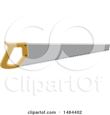 Clipart of a Saw Tool - Royalty Free Vector Illustration by Vector Tradition SM