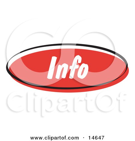 Red Info Internet Website Button Clipart Illustration by Andy Nortnik