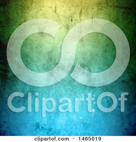 Clipart of a Gradient Green and Blue Textured Background - Royalty Free Vector Illustration by KJ Pargeter