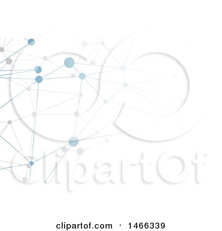 Clipart of a Networking Connections Background Design - Royalty Free Vector Illustration by KJ Pargeter