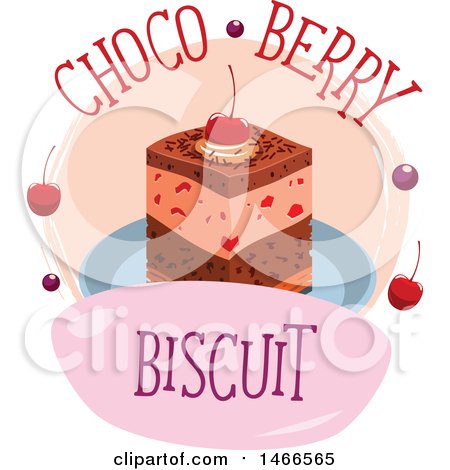 Clipart of a Dessert Design with Text - Royalty Free Vector Illustration by Vector Tradition SM