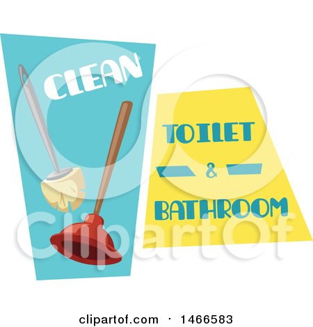 Clipart of a Cleaning Design - Royalty Free Vector Illustration by Vector Tradition SM