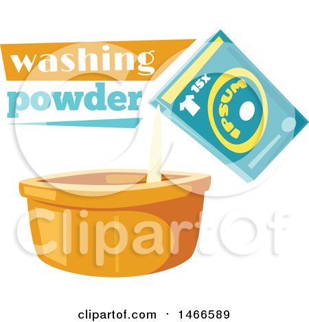 Clipart of a Washing Powder Design - Royalty Free Vector Illustration by Vector Tradition SM