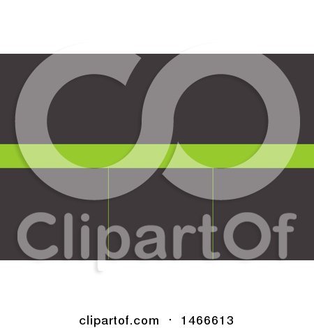 Clipart of a Gray and Green Business Card Design - Royalty Free Vector Illustration by KJ Pargeter