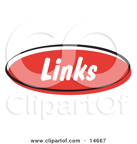 Red Links Internet Website Button Clipart Illustration by Andy Nortnik