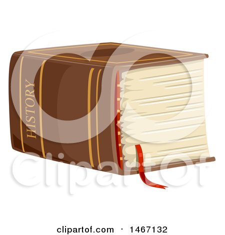 Clipart of a Massive History Book - Royalty Free Vector Illustration by BNP Design Studio