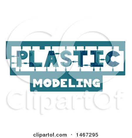 Clipart of a Plastic Modeling Text Design - Royalty Free Vector Illustration by BNP Design Studio