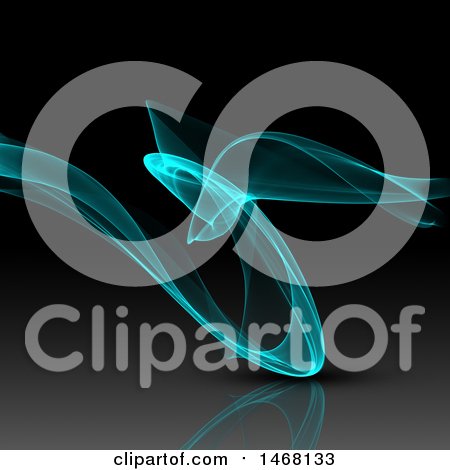 Clipart of a Background of a Wave - Royalty Free Illustration by KJ Pargeter