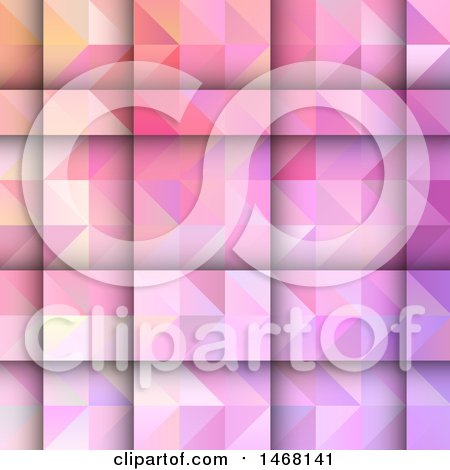 Clipart of a Gradient Geometric Background - Royalty Free Vector Illustration by KJ Pargeter