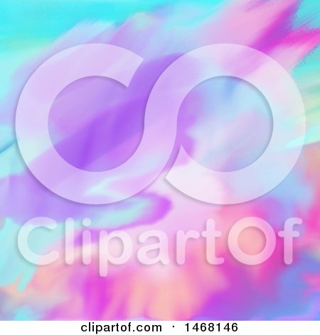 Clipart of a Colorful Watercolour Background - Royalty Free Vector Illustration by KJ Pargeter