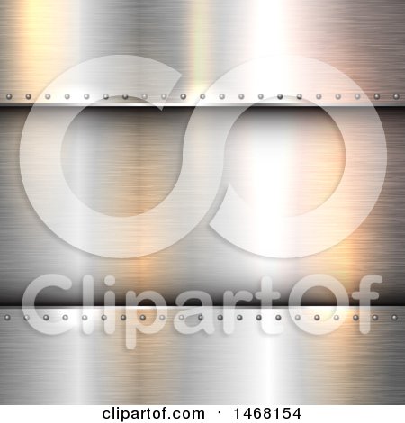 Clipart of a Shiny Metal Background - Royalty Free Vector Illustration by KJ Pargeter