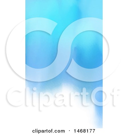 Clipart of a Blue and White Watercolour Business Card Design - Royalty Free Vector Illustration by KJ Pargeter