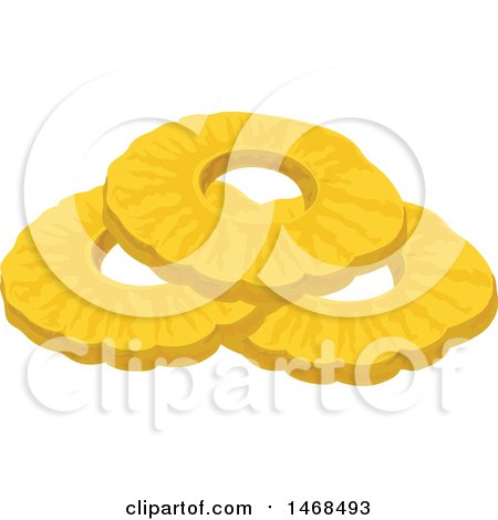 Clipart of Pineapple Rings - Royalty Free Vector Illustration by Vector Tradition SM