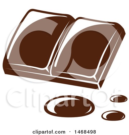 Clipart of Chocolate Pieces - Royalty Free Vector Illustration by Vector Tradition SM