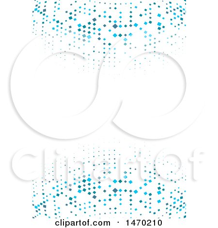 Clipart of a Pixel Background with Text Space - Royalty Free Vector Illustration by KJ Pargeter