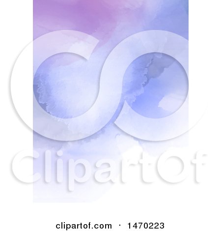 Clipart of a Purple Watercolor Background - Royalty Free Vector Illustration by KJ Pargeter