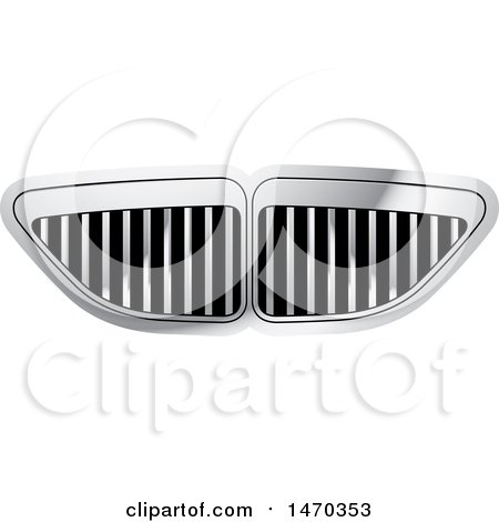 Clipart of a Silver Grill Design - Royalty Free Vector Illustration by Lal Perera