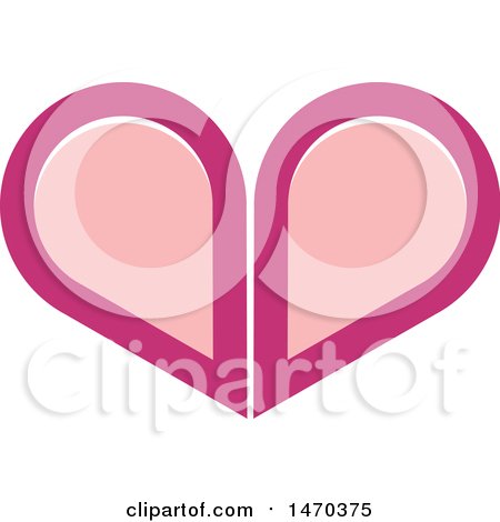 Clipart of a Heart Design - Royalty Free Vector Illustration by Lal Perera