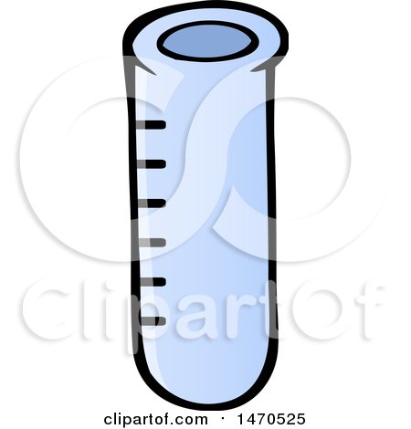 Clipart of a Test Tube - Royalty Free Vector Illustration by visekart