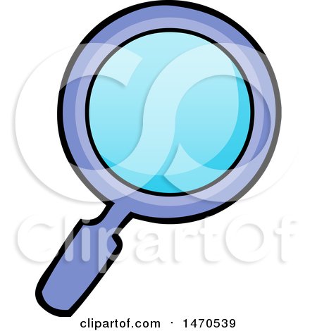 Clipart of a Magnifying Glass - Royalty Free Vector Illustration by visekart