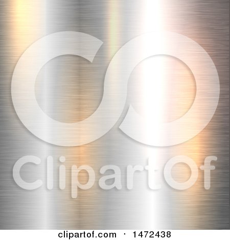 Clipart of a Brushed Metal Texture Background - Royalty Free Vector Illustration by KJ Pargeter