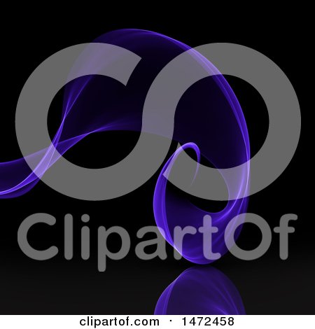 Clipart of a Purple Smoke Background - Royalty Free Illustration by KJ Pargeter