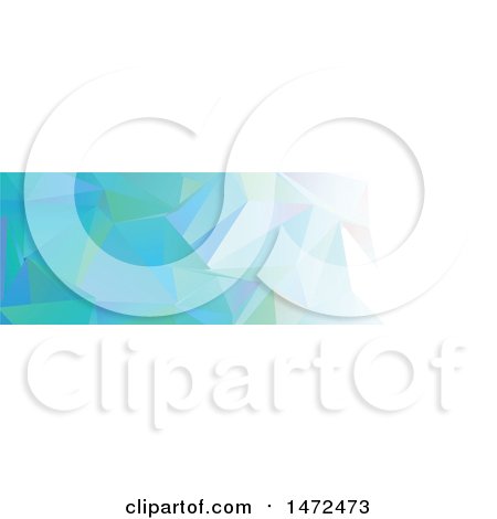 Clipart of a Geometric Low Polygon Banner - Royalty Free Vector Illustration by KJ Pargeter